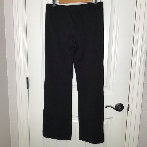Betabrand Boot Cut Classic Dress Pant Yoga Pant in Black. - Picture 7 of 9